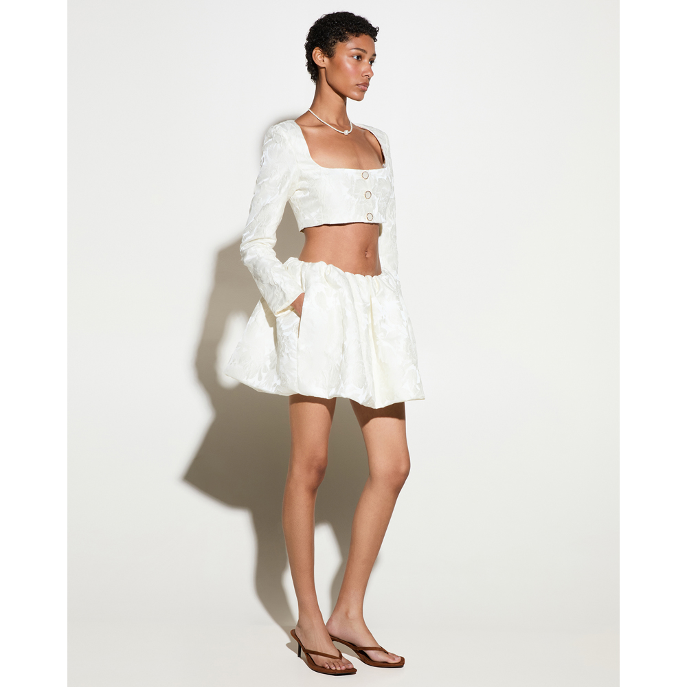 MILKWHITE Balloon Skirt Γυναικεία Φούστα Μίνι - 3