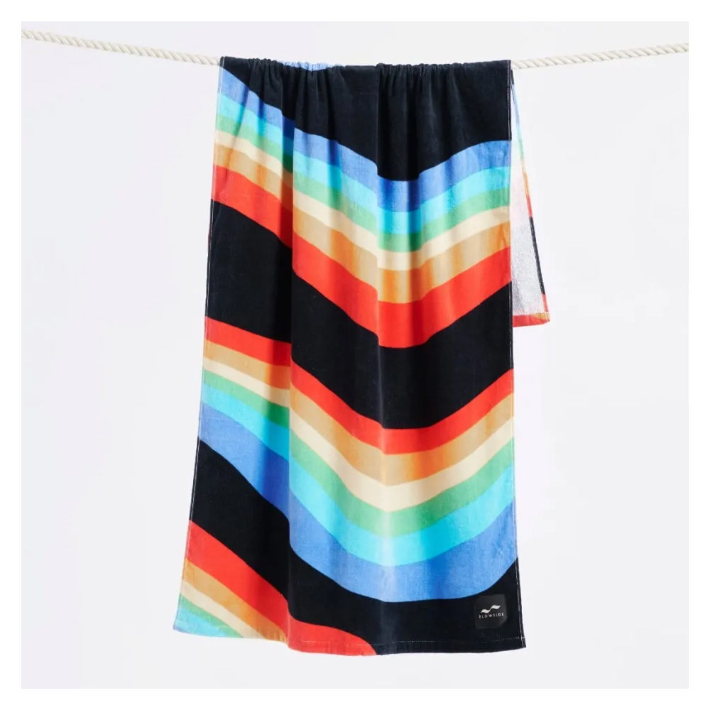 SLOWTIDE Roygbiv - Black Towel Πετσέτα Θαλάσσης - 2