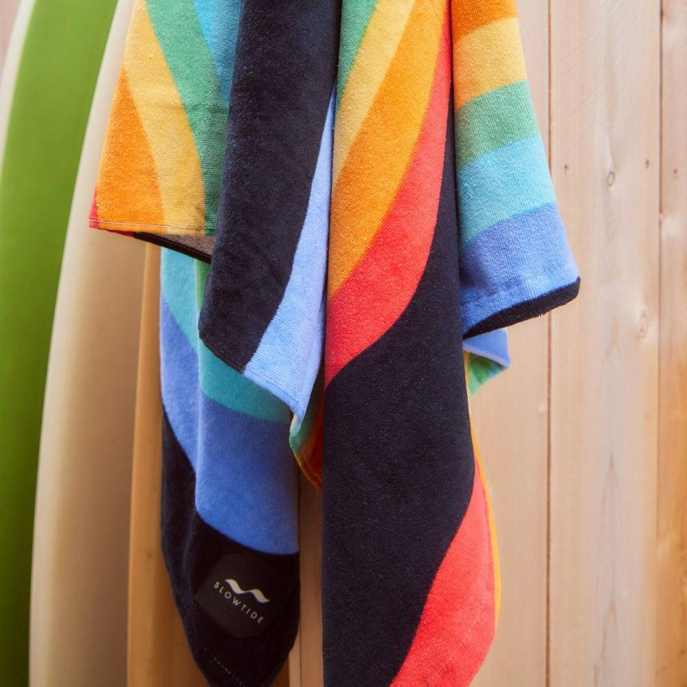 SLOWTIDE Roygbiv - Black Towel Πετσέτα Θαλάσσης - 4