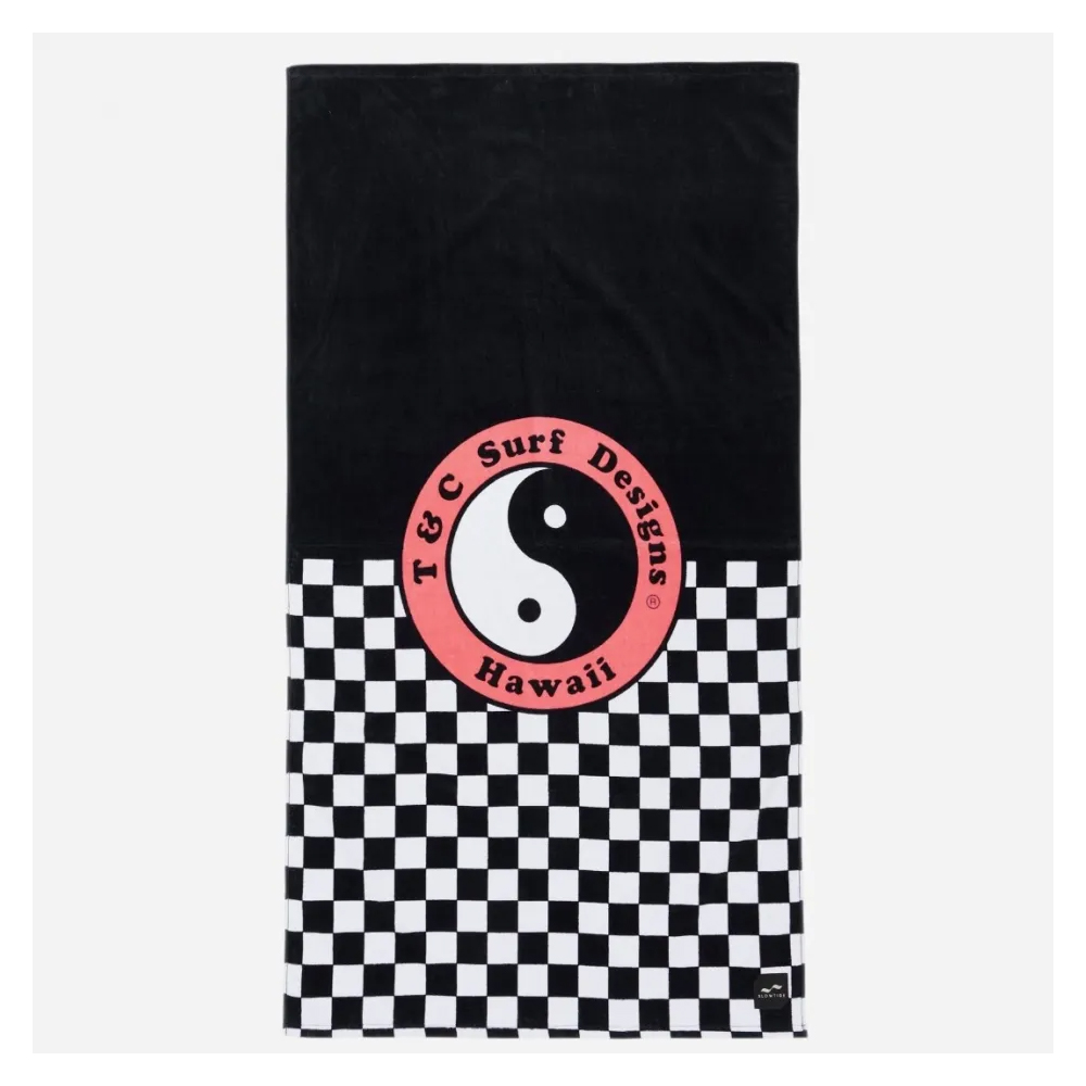 SLOWTIDE x T&C Surf Country Classic - Black Towel Πετσέτα Θαλάσσης - Μαύρο