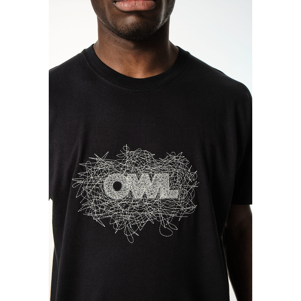 OWL T-shirt Black Owl Stitch S24 Unisex T-Shirt - 3