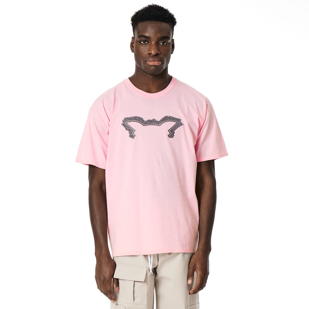 OWL T-shirt Pink Abstract Linear Patch S24 Unisex T-Shirt - Ροζ
