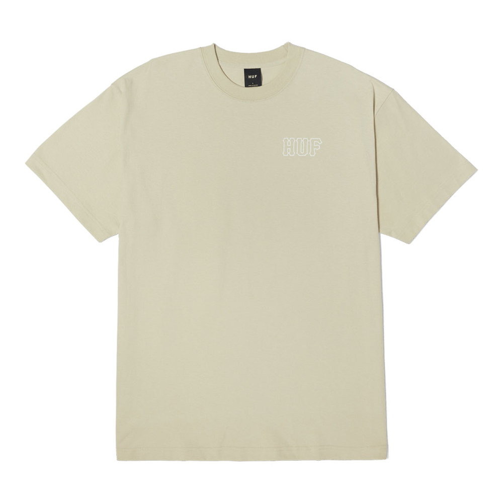 HUF Set H Short Sleeve Tee Ανδρικό T-Shirt - Μπεζ