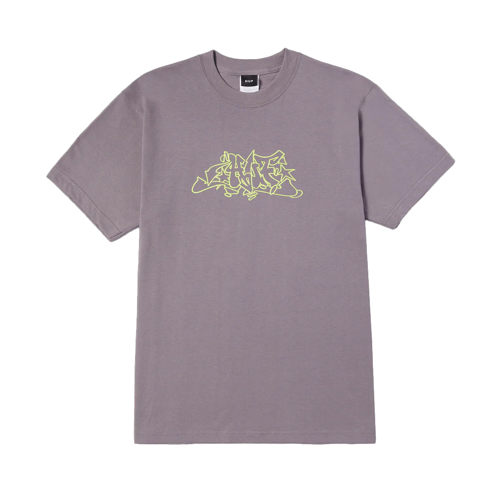 HUF Outlines ShortSleeve Tee Ανδρικό T-Shirt  - Μωβ