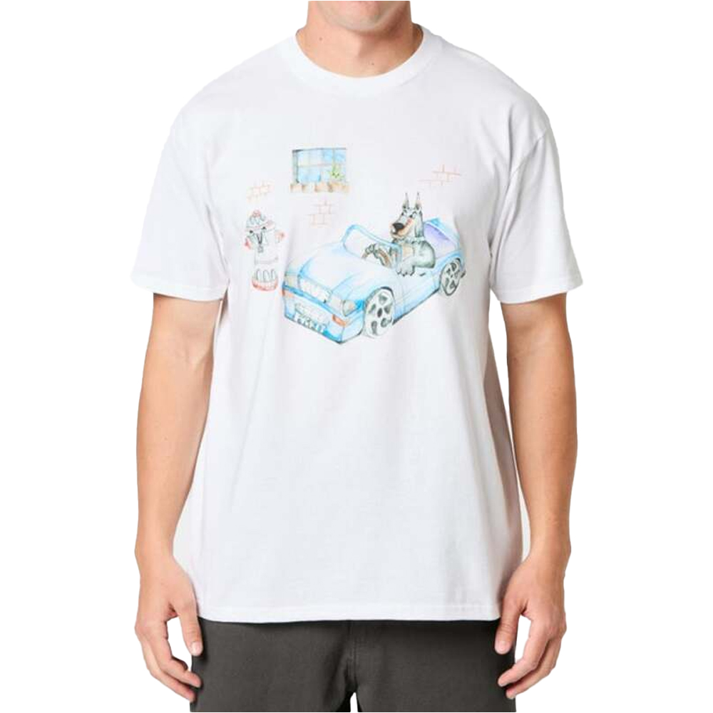 HUF Road Dawg Tee Ανδρικό T-Shirt - Λευκό