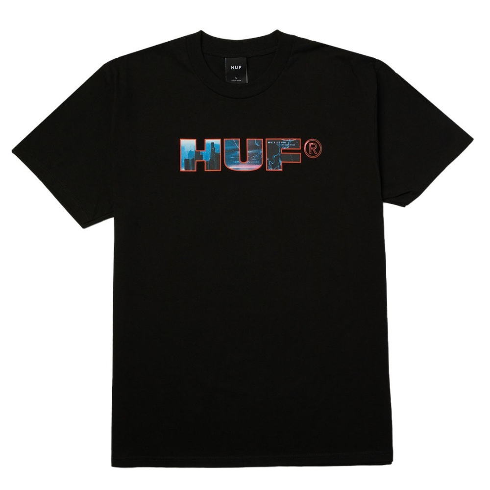 HUF Flight Path Tee  Ανδρικό T-Shirt - Μαύρο