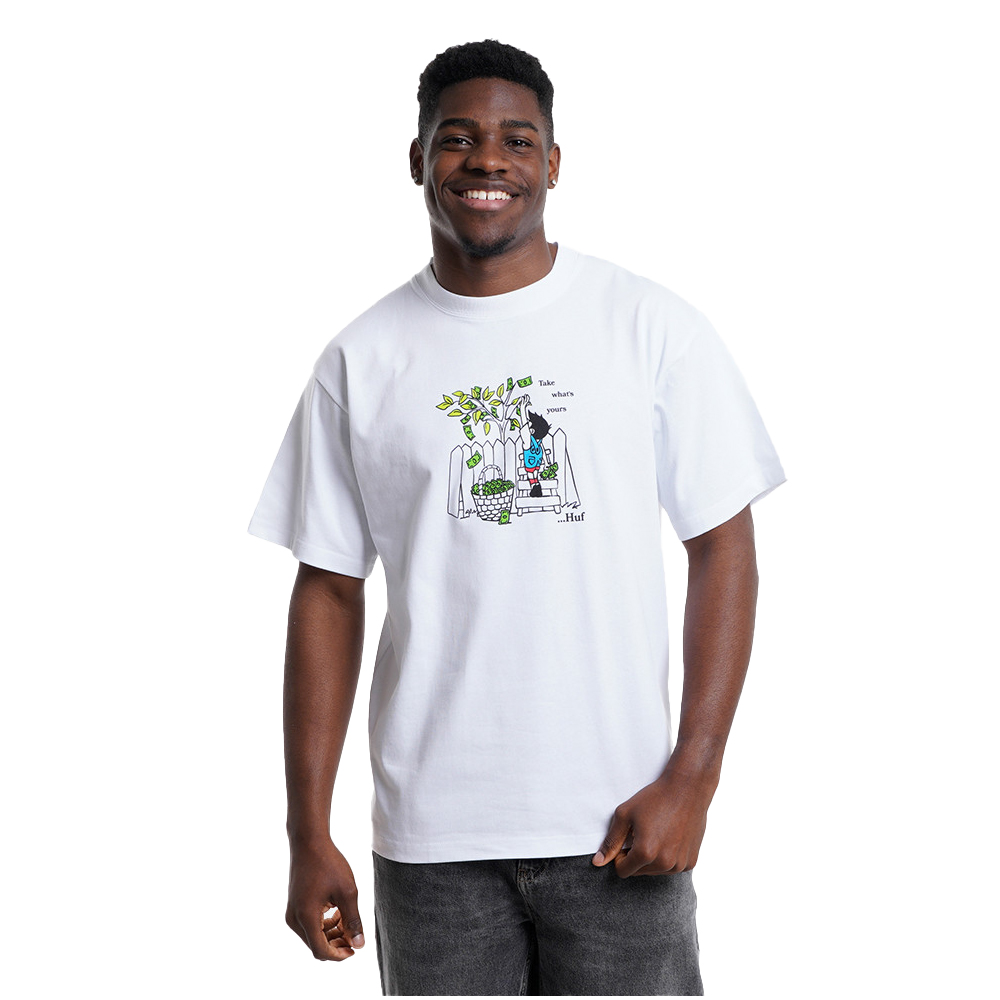 HUF Take Yours Tee Ανδρικό T-Shirt - Λευκό