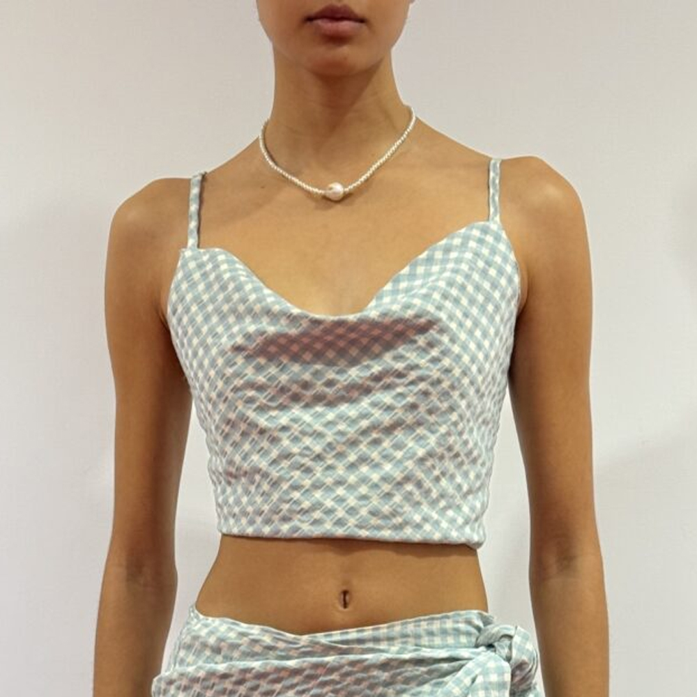 MILKWHITE Square Top Γυναικείο Crop  - 2