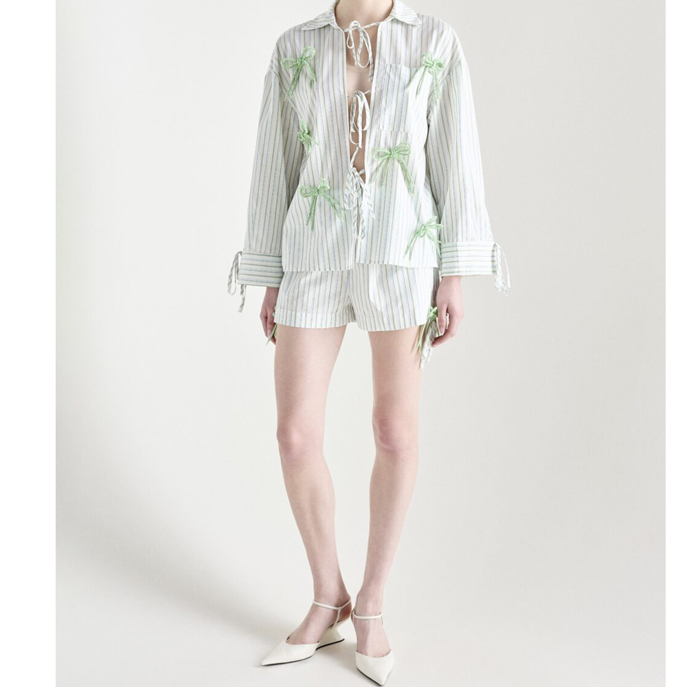 MILKWHITE Shirt With Bows Γυναικείο Πουκάμισο - 2