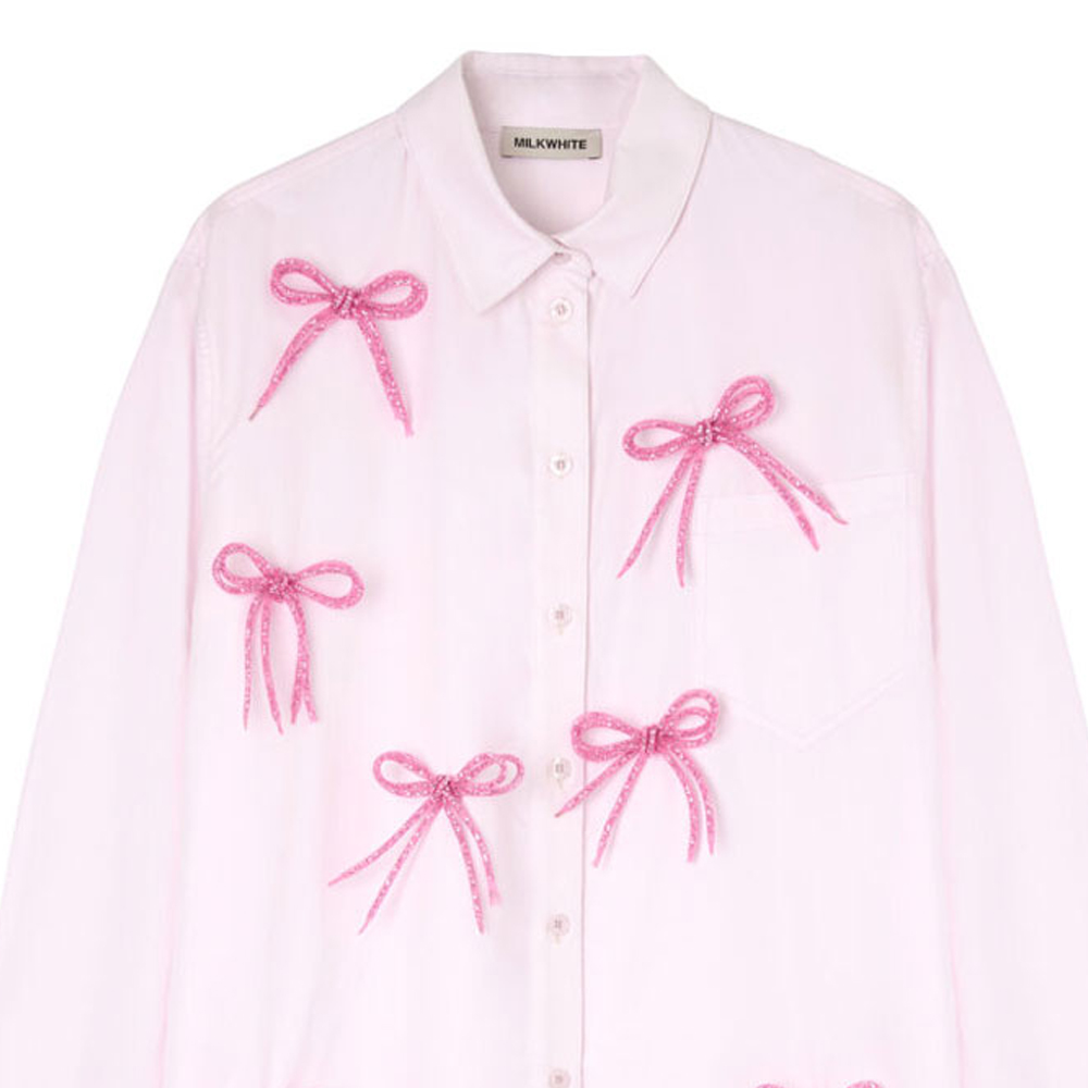 MILKWHITE Shirt With Bows Γυναικείο Πουκάμισο - 2