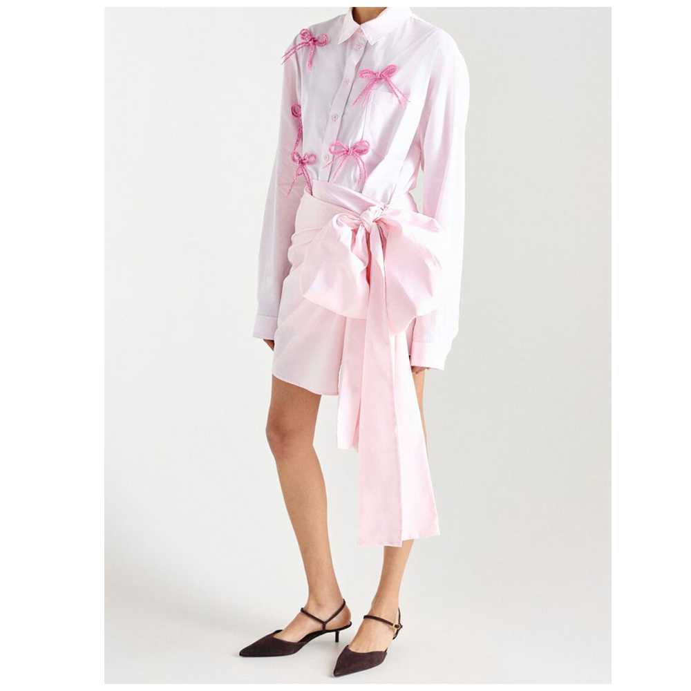 MILKWHITE Shirt With Bows Γυναικείο Πουκάμισο - 3