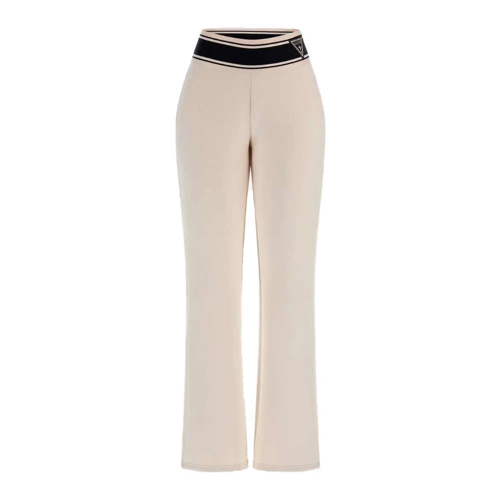 GUESS Ann Long Pants Γυναικείο Παντελόνι Φόρμας - Κρεμ