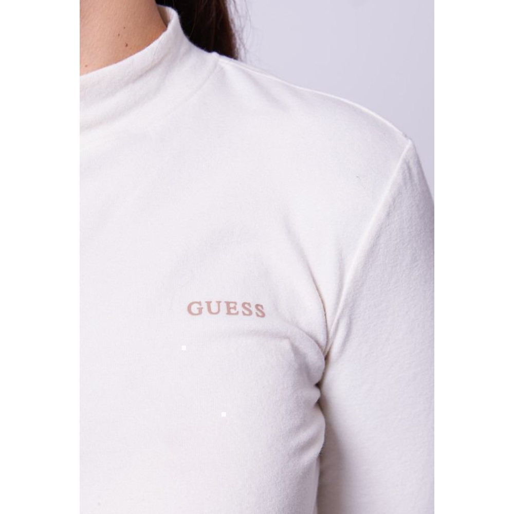 GUESS Midge LongSleeve High Neck Tee Γυναικεία Μακρυμάνικη Μπλούζα - 3