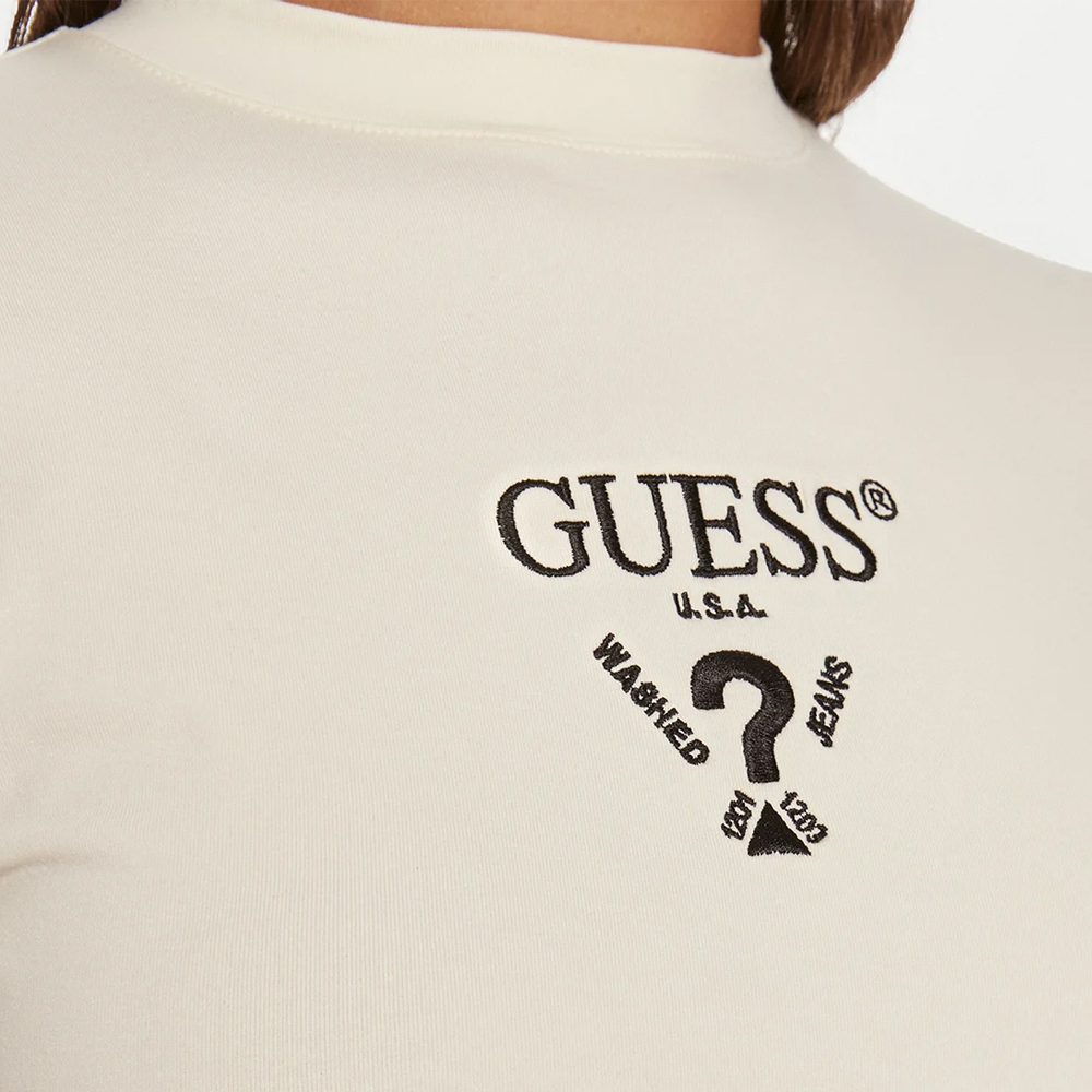 GUESS Colette Jersey LongSleeve Dress Γυναικείο Μακρυμάνικο Φόρεμα  - 4