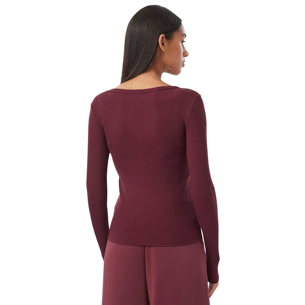 GUESS Colette Rib Top Γυναικεία Μπλούζα Μακρυμάνικη - 2