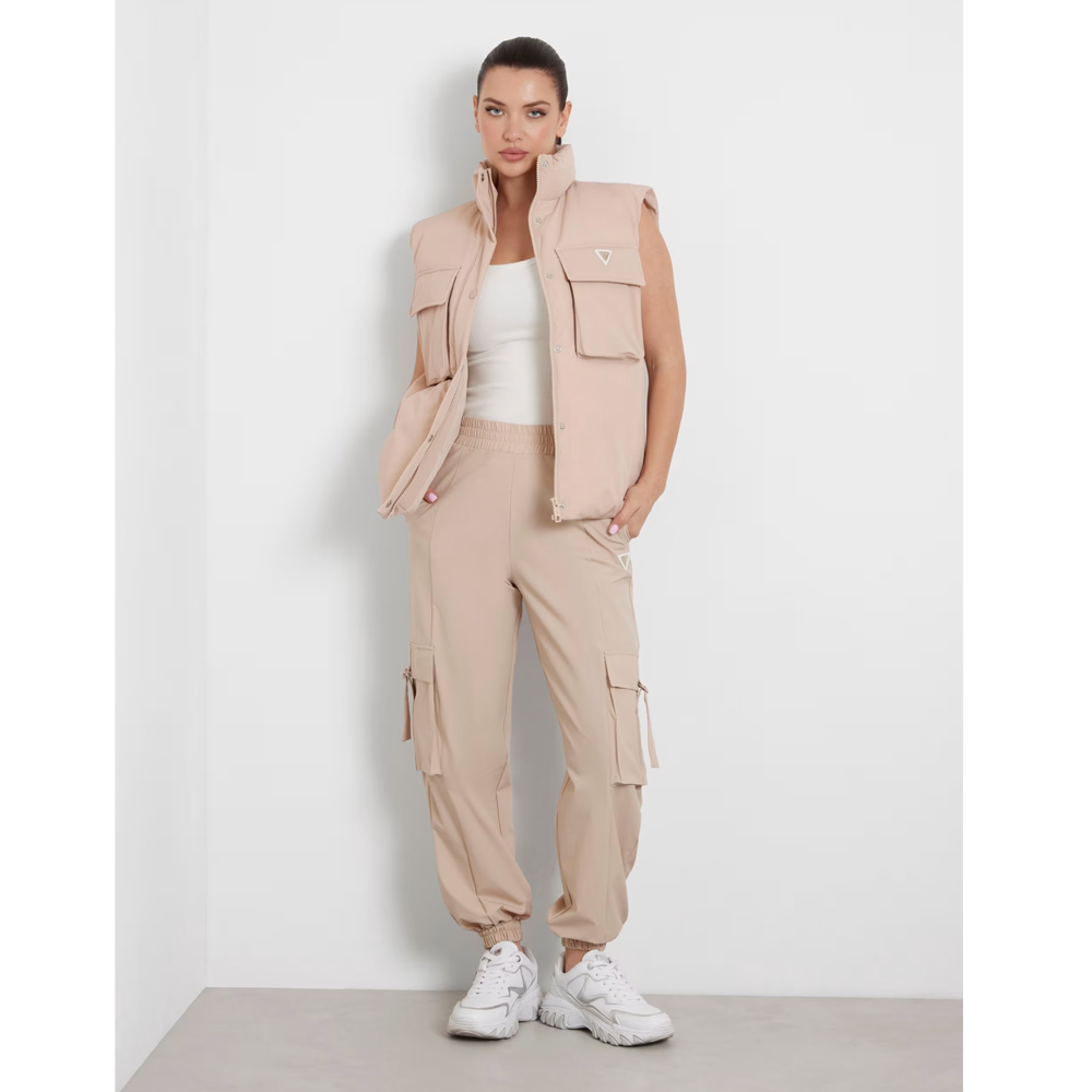 GUESS Aurlie Cargo Pants Γυναικείο Παντελόνι cargo με κανονική μέση - 2