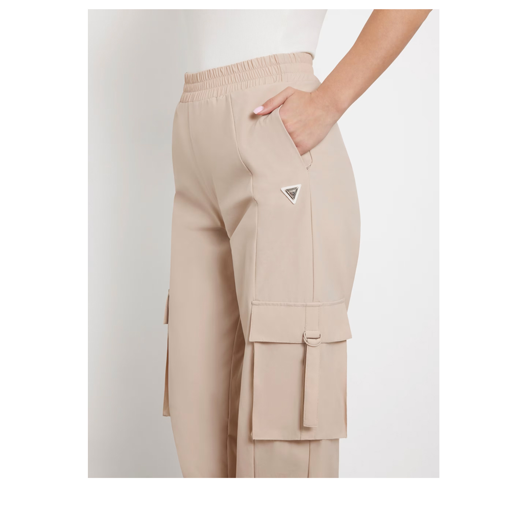 GUESS Aurlie Cargo Pants Γυναικείο Παντελόνι cargo με κανονική μέση - 4