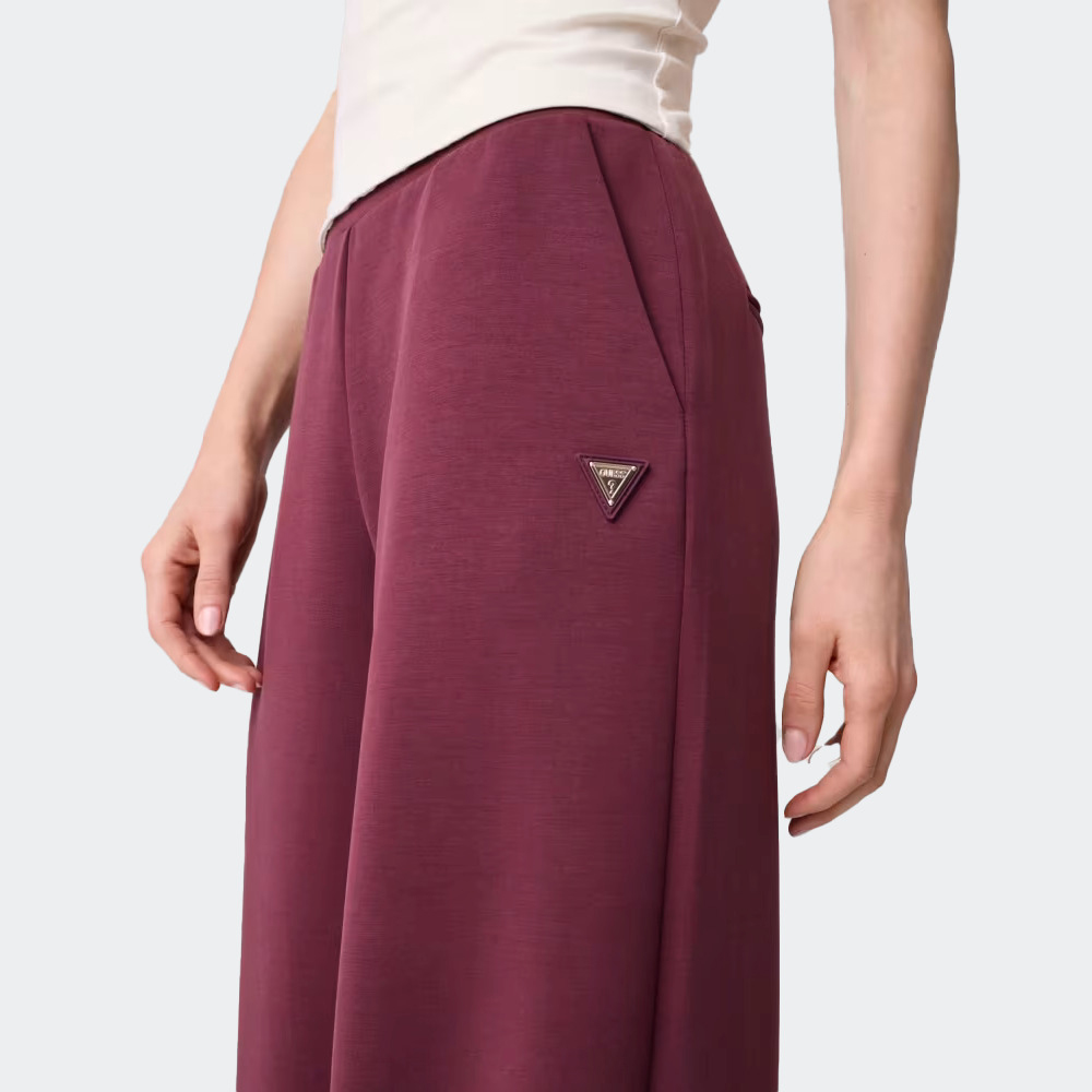 GUESS Olympe Wide Leg Pants Γυναικείο Παντελόνι Φόρμας - 3