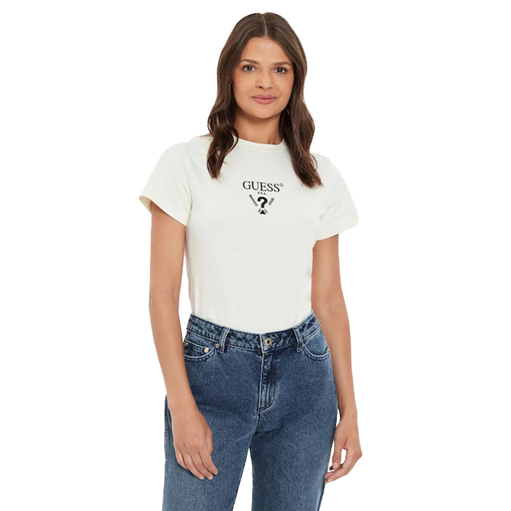 GUESS Colette ShortSleeve Tee Γυναικείo T-Shirt  - Λευκό