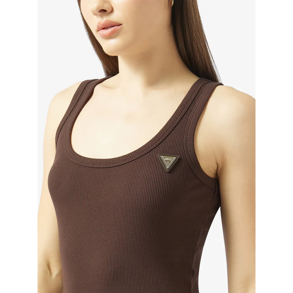 GUESS Colette Rib Tank Γυναικείο Αμάνικο T-Shirt - 3