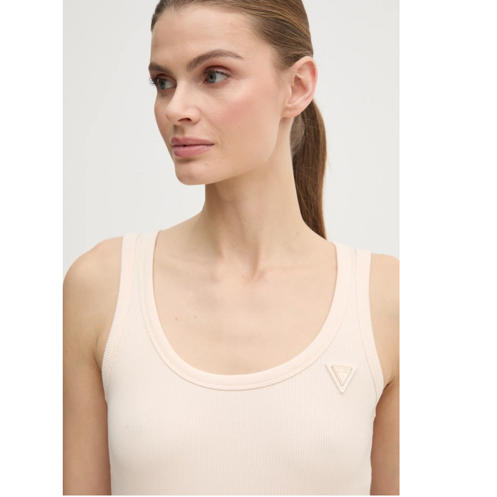 GUESS Colette Rib Tank Γυναικείο Αμάνικο T-Shirt - 4
