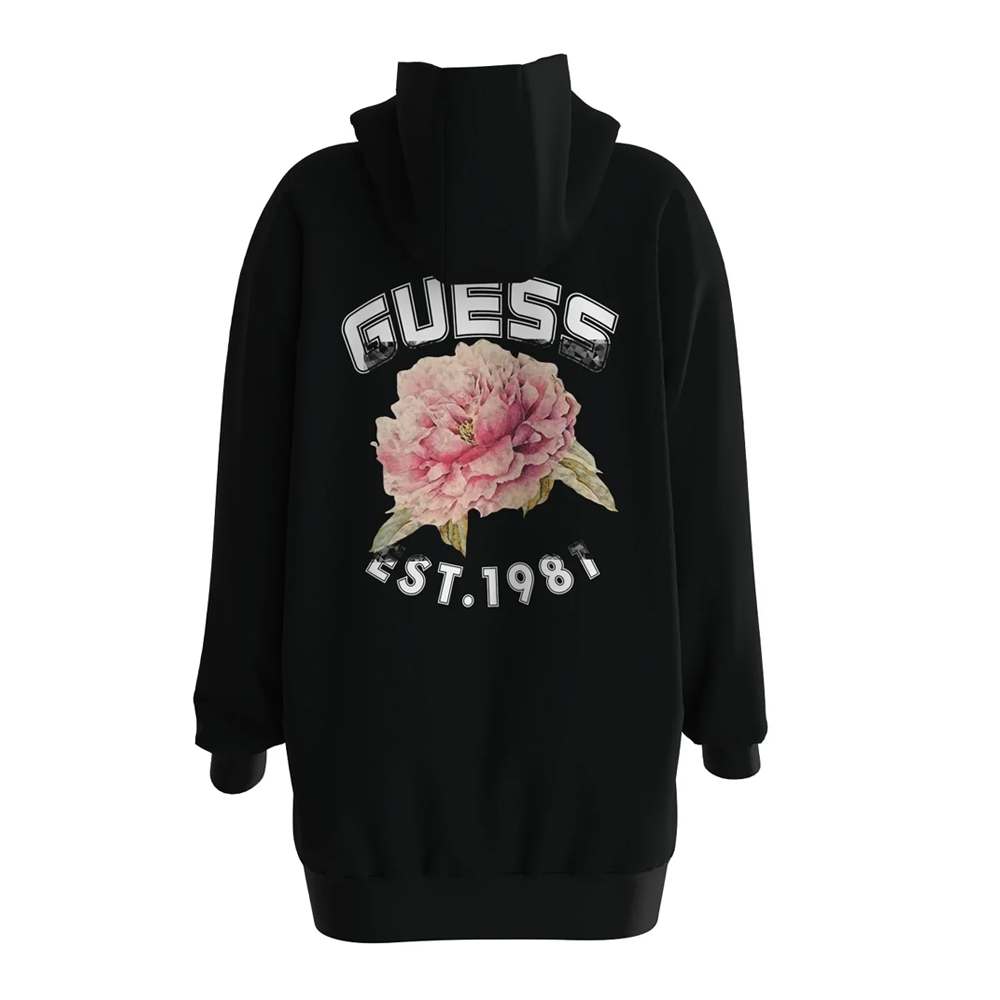 GUESS Peony Hoodie Sweatshirt Dress Φούτερ Φόρεμα Με Κουκούλα - 2