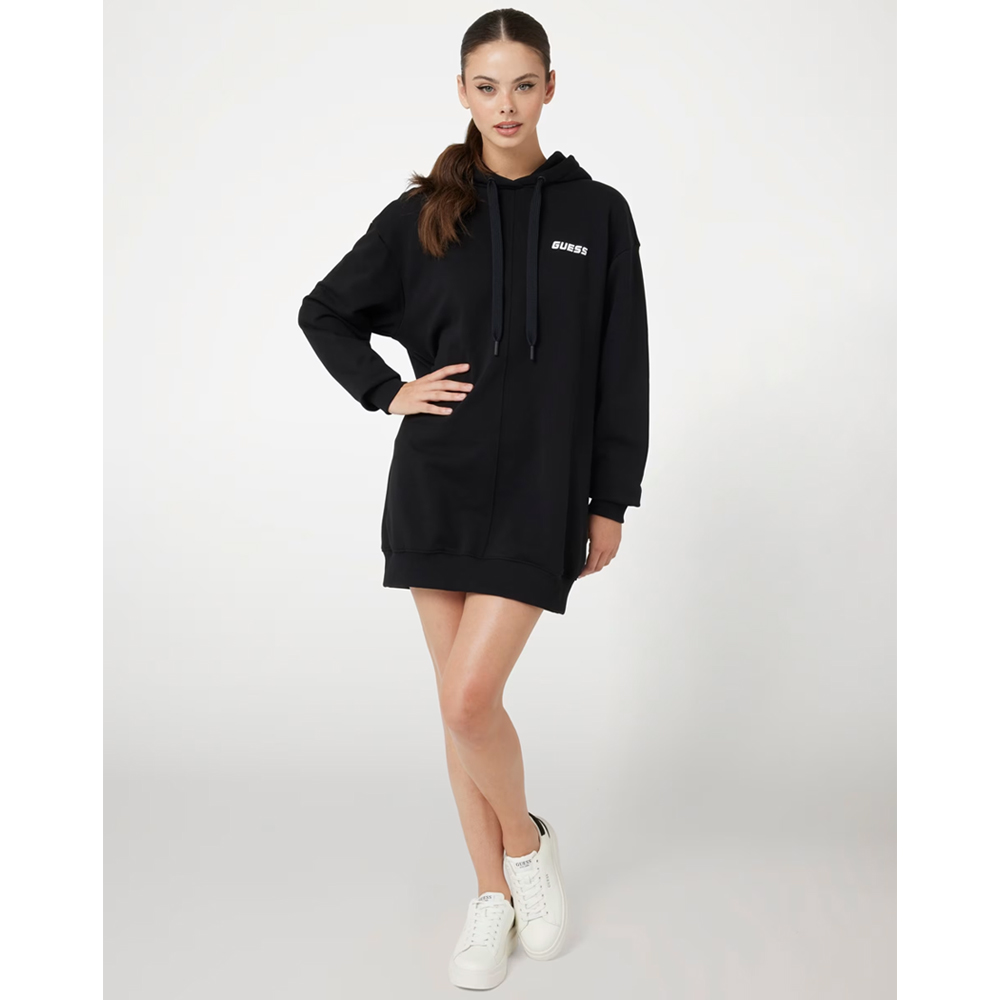 GUESS Peony Hoodie Sweatshirt Dress Φούτερ Φόρεμα Με Κουκούλα - 3