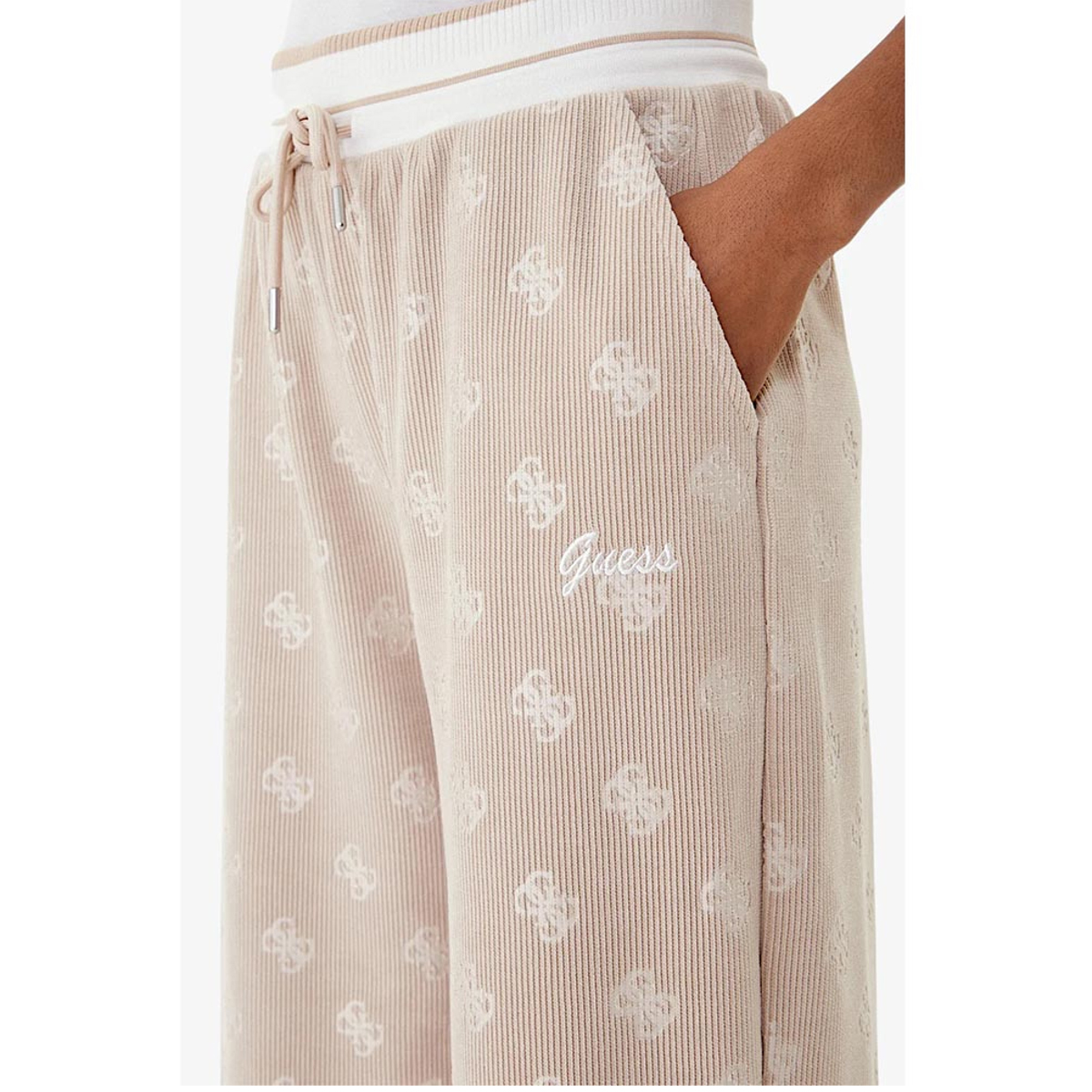 GUESS Paulina Wide-leg Pants Γυναικείο Παντελόνι Φόρμας - 4