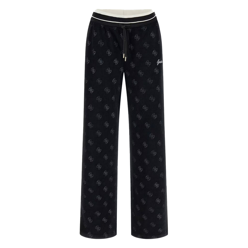 GUESS Paulina Wide-leg Pants Γυναικείο Παντελόνι Φόρμας - Μαύρο