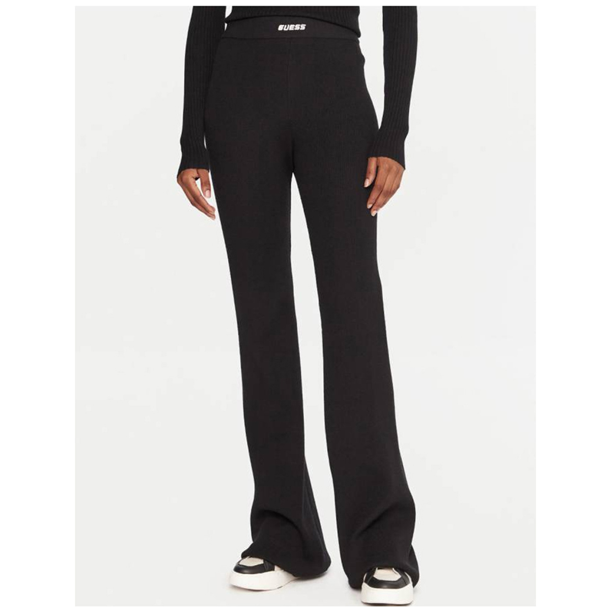 GUESS Flaminia Ribbed Flare Pants Γυναικείο Παντελόνι Φόρμας - 2