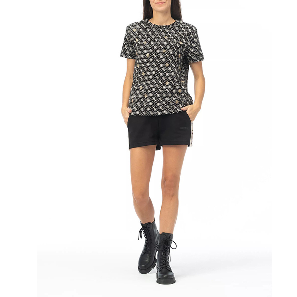GUESS 4G Rhombus Studs ShortSleeve T-Shirt Γυναικείο T-Shirt - 3