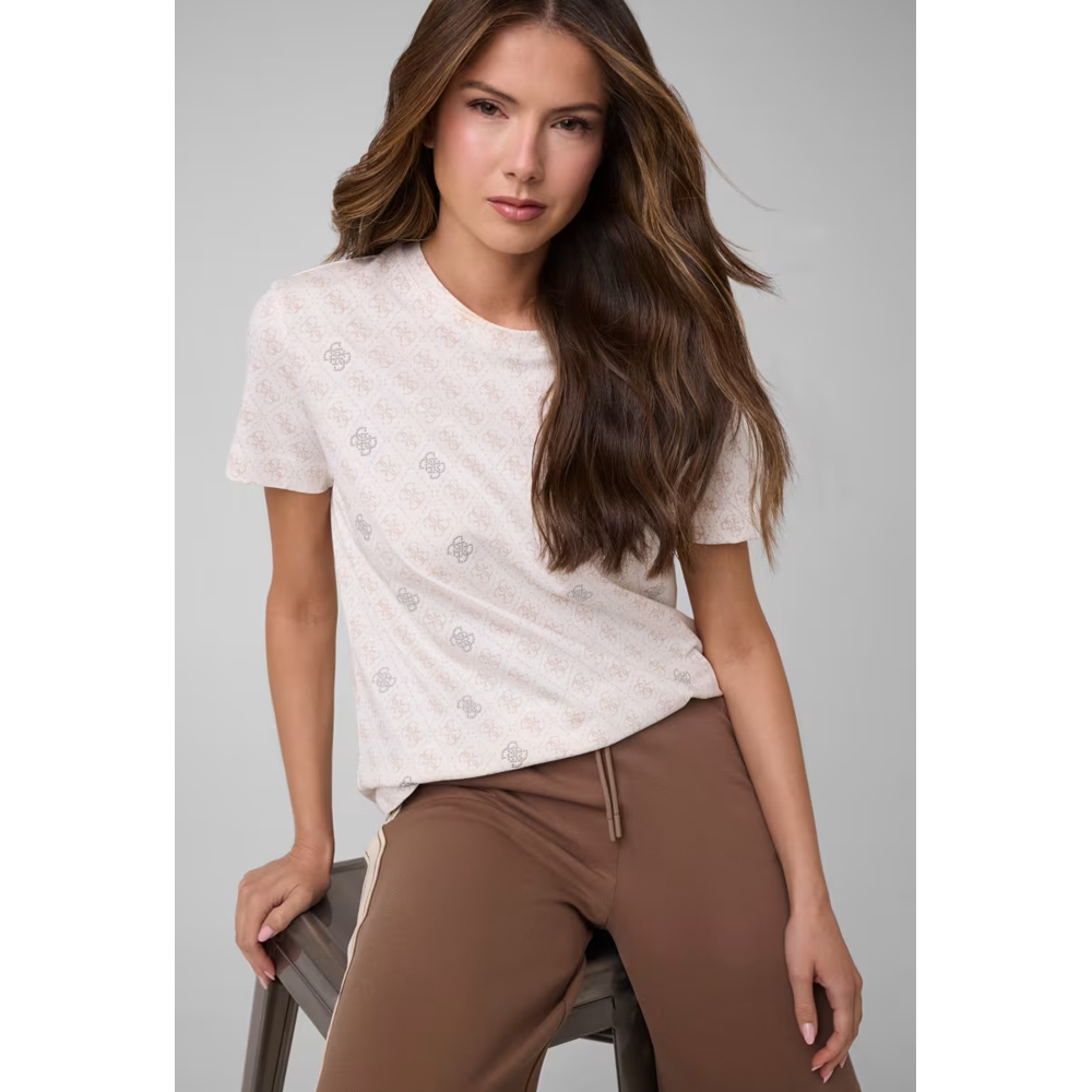 GUESS 4G Rhombus Studs ShortSleeve T-Shirt Γυναικείο T-Shirt - 3