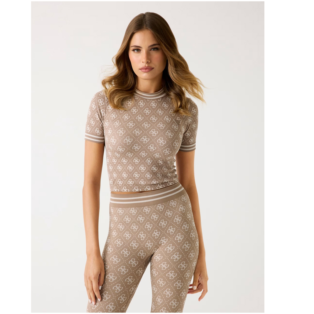 GUESS 4G Rhombus Seamless Top Γυναικείο Τοπ - 2