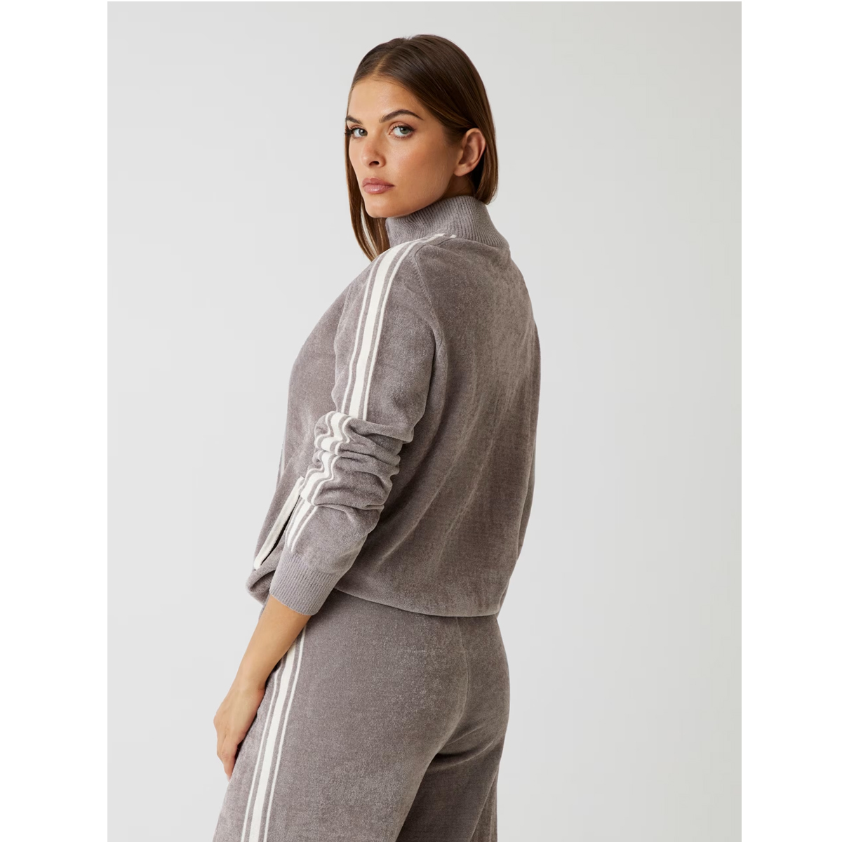 GUESS Emilia Chenille Wide Zipped Sweatshirt Γυναικεία Ζακέτα - 3