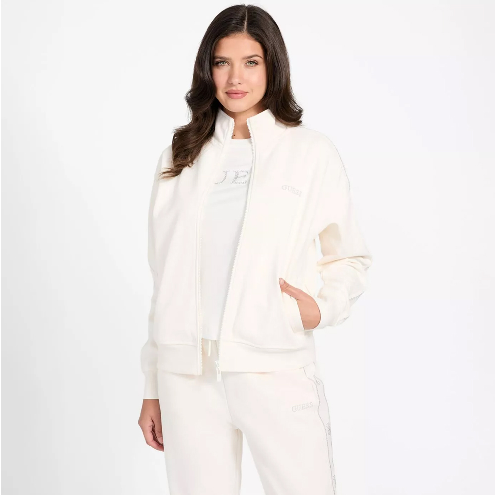 GUESS Octavia High Neck Ful - Zip Sweatshirt Γυναικεία Ζακέτα με κουκούλα - 3