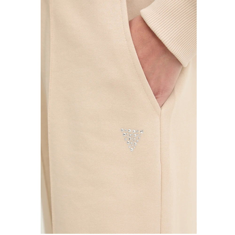 GUESS Primula Rhinestones Wide Leg Γυναικείο Παντελόνι Φόρμας - 3
