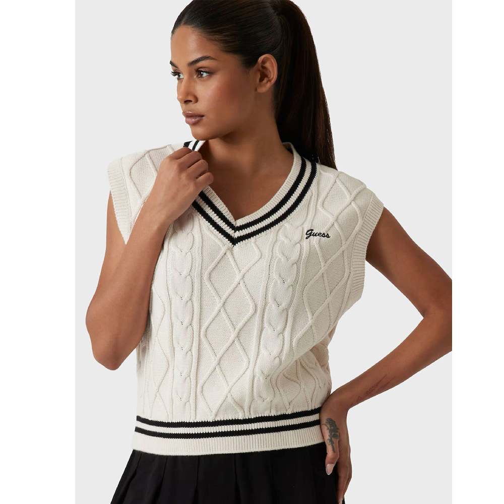 GUESS Sweater Vest Γυναικείο Πουλόβερ  - 4