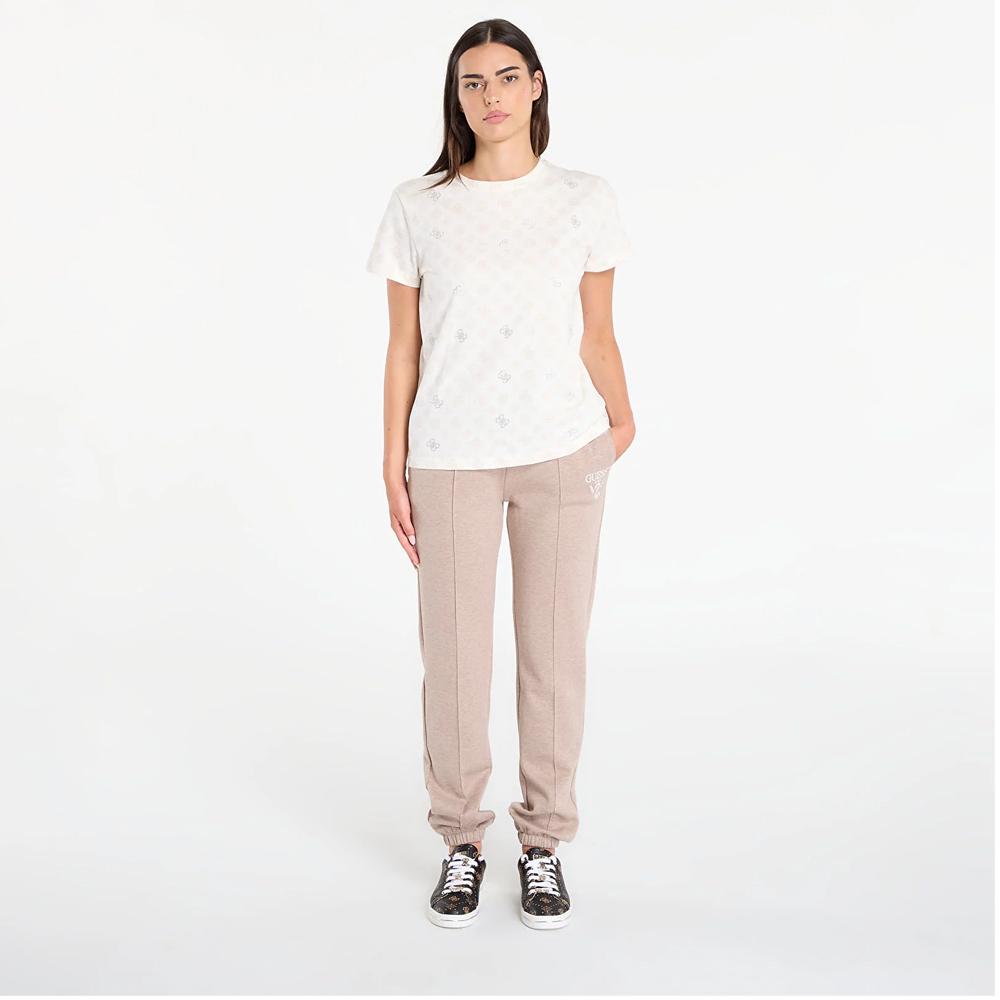 GUESS Roberta Cuff Long Pants Γυναικείο Παντελόνι Φόρμας - 4