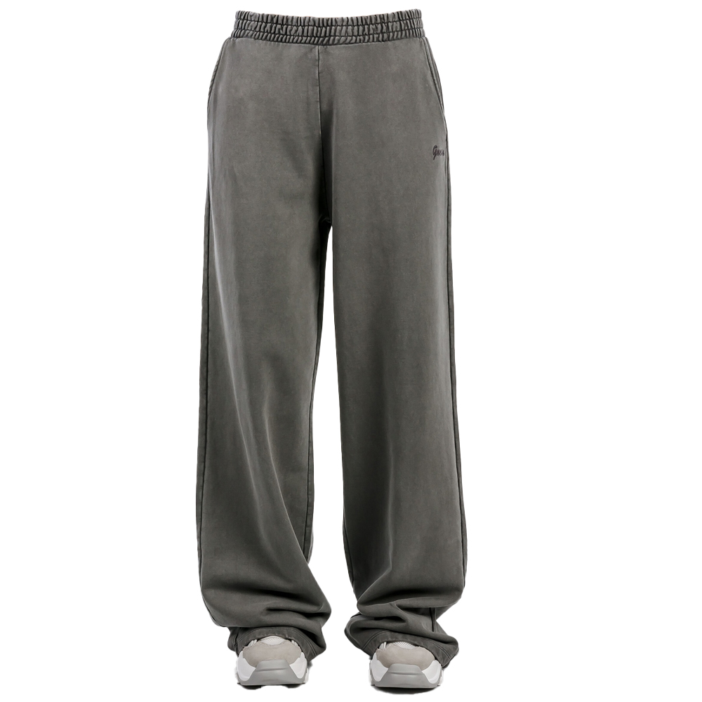 GUESS Misty Wide Leg Pants Γυναικείο Παντελόνι Φόρμας - Χακί