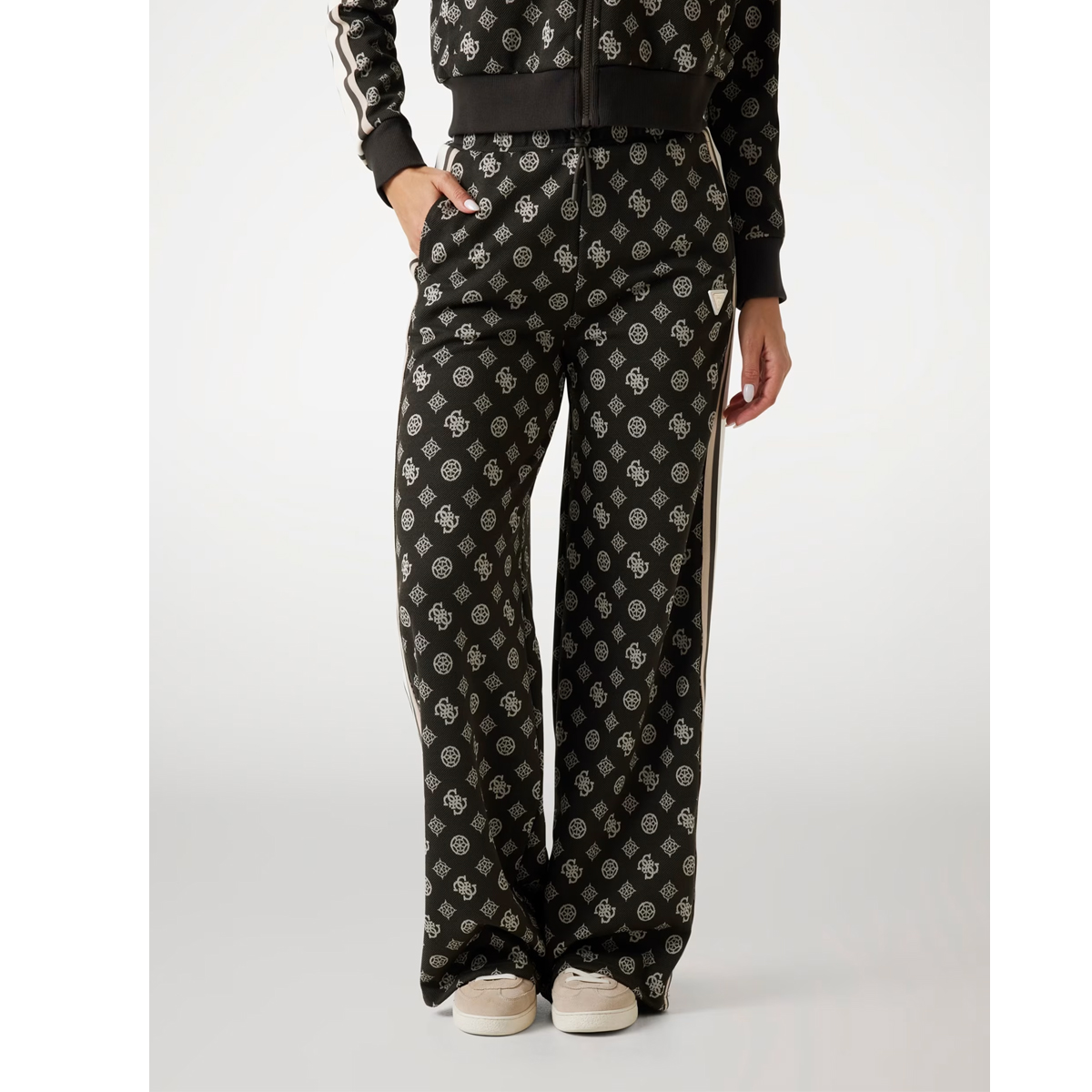 GUESS Peony Taped Straight Long Pant Γυναικείο Παντελόνι Φόρμας - 2