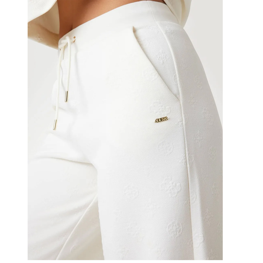 GUESS All-over Logo Wide-Leg Sweatpants Γυναικείο Παντελόνι Φόρμας - 4