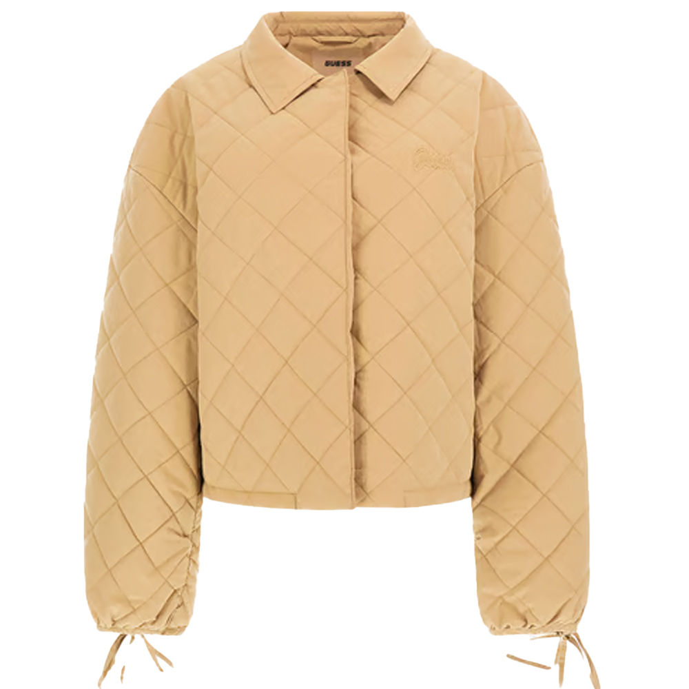 GUESS Bianca Puffer Jacket Γυναικείο Μπουφάν - Μπεζ