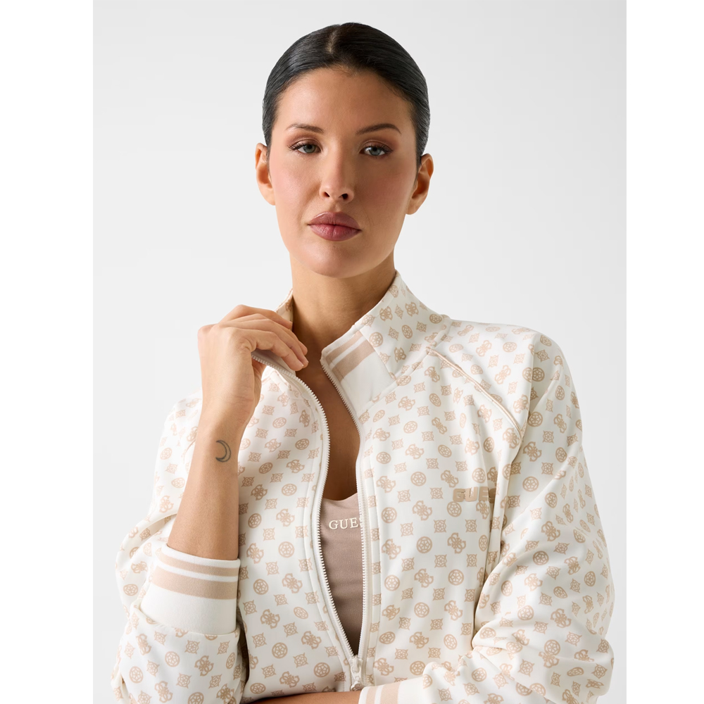 GUESS Aggie Full Zip Sweatshirt Γυναικεία Ζακέτα  - 3