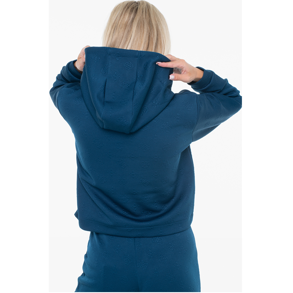 GUESS All-over Logo Hoodie Sweatshirt Γυναικείο Φούτερ Με Κουκούλα - 2