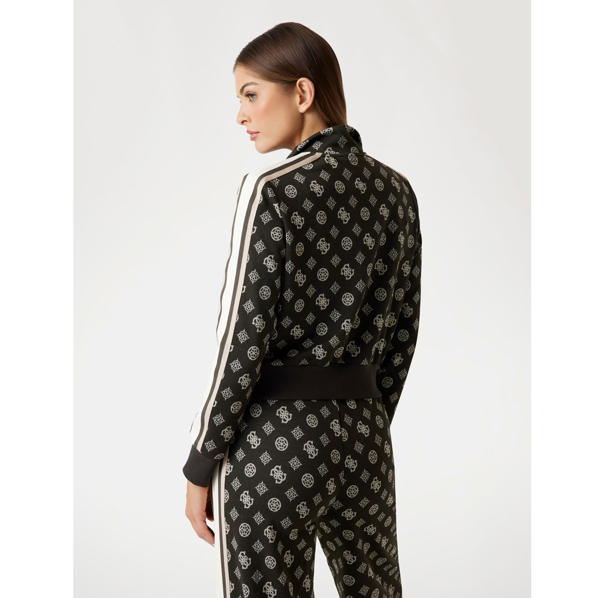 GUESS Peony Taped  Full Zip Sweatshirt Γυναικεία Ζακέτα - 3