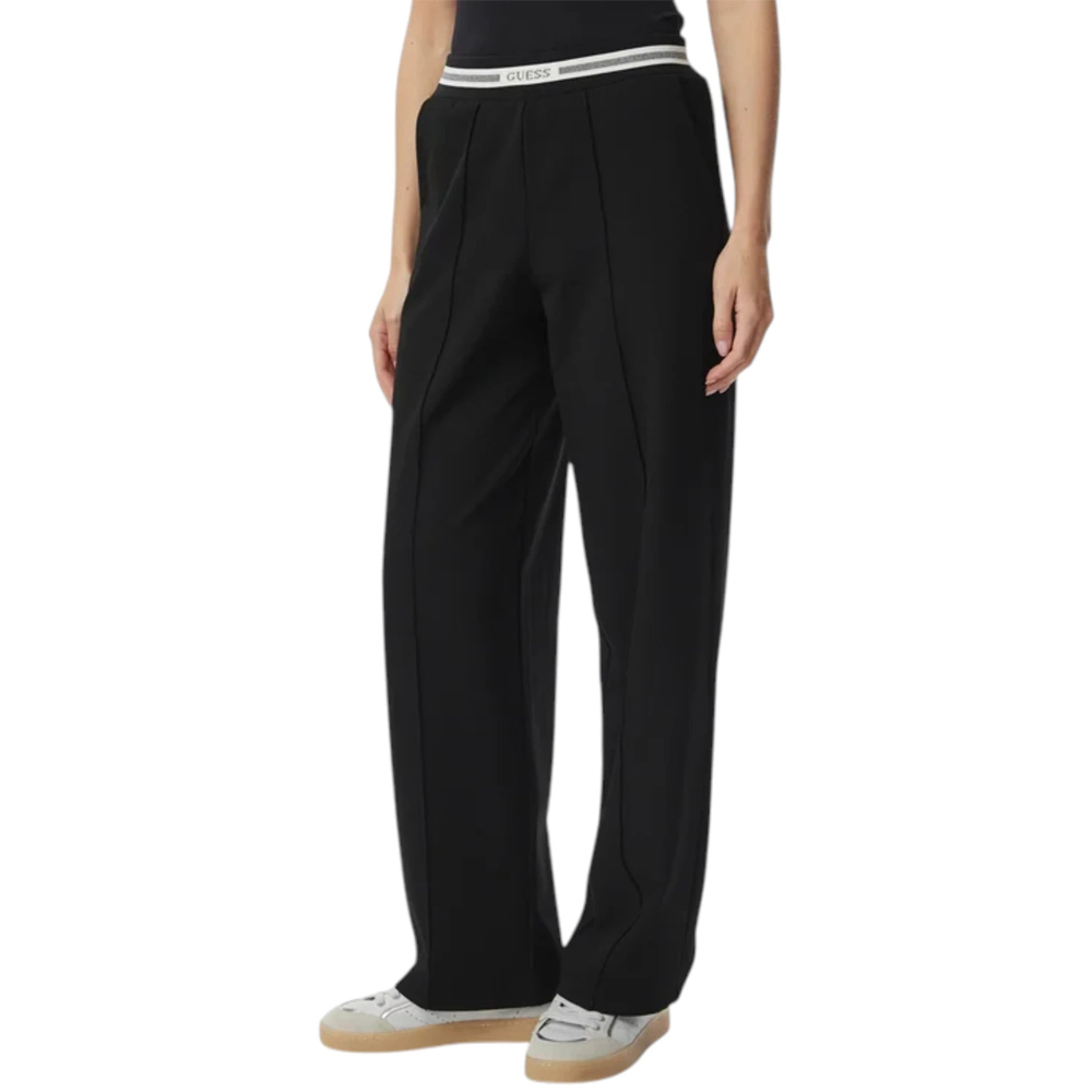 GUESS Goliarda Wide Leg Pant Γυναικεία Παντελόνι - Μαύρο