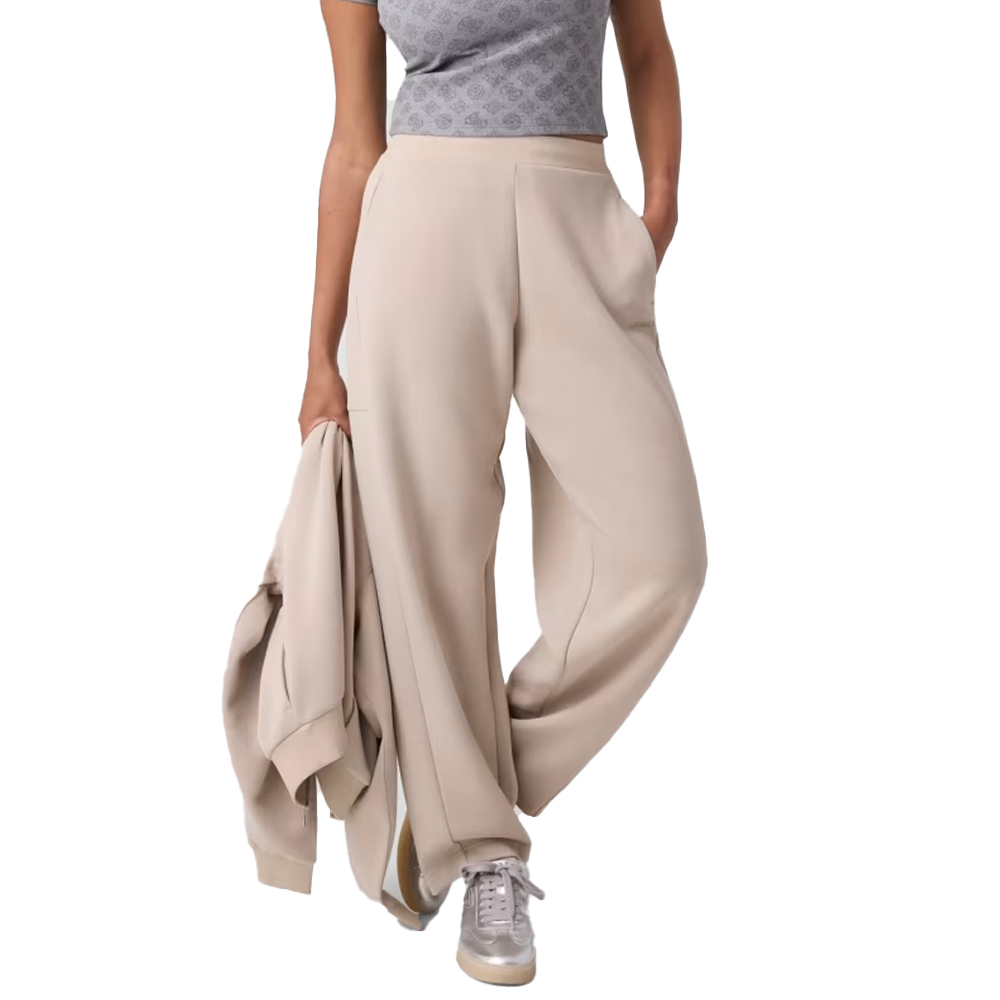 GUESS Brianna Baggy Pants Γυναικείο Παντελόνι Φόρμας - Μπεζ