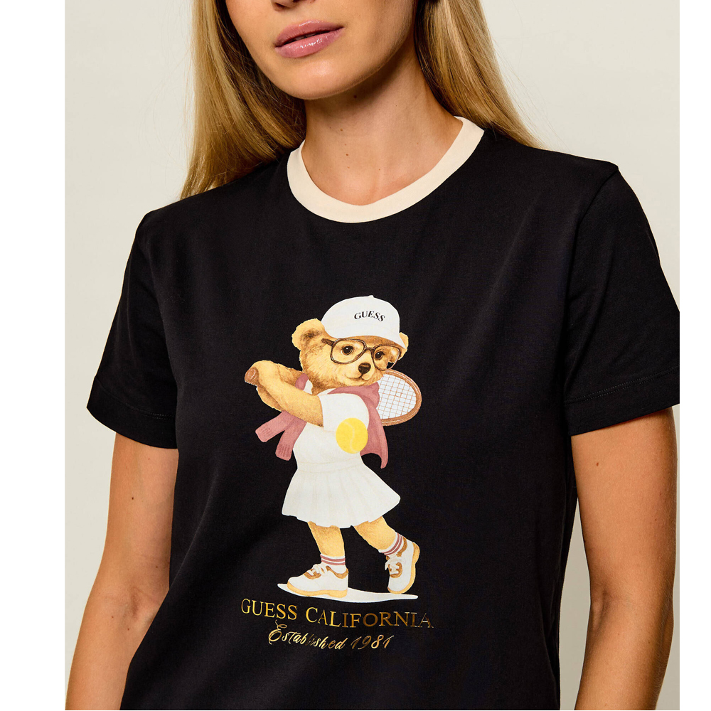 GUESS Tennis Lady Bear ShortSleeve T-Shirt Γυναικείο T-Shirt - 3