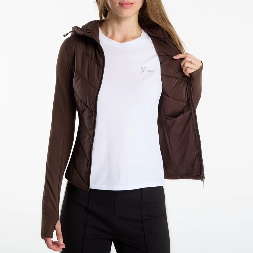 GUESS Grazia Mix Fabric Padded Jacket  Γυναικείο  Μπουφάν - 3