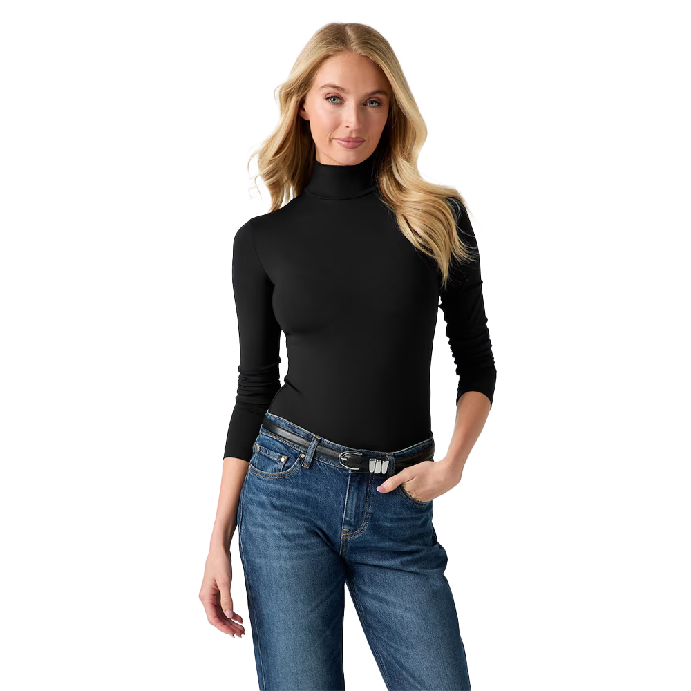 GUESS Lotus High Neck Body Γυναικείο Κορμάκι - Μαύρο